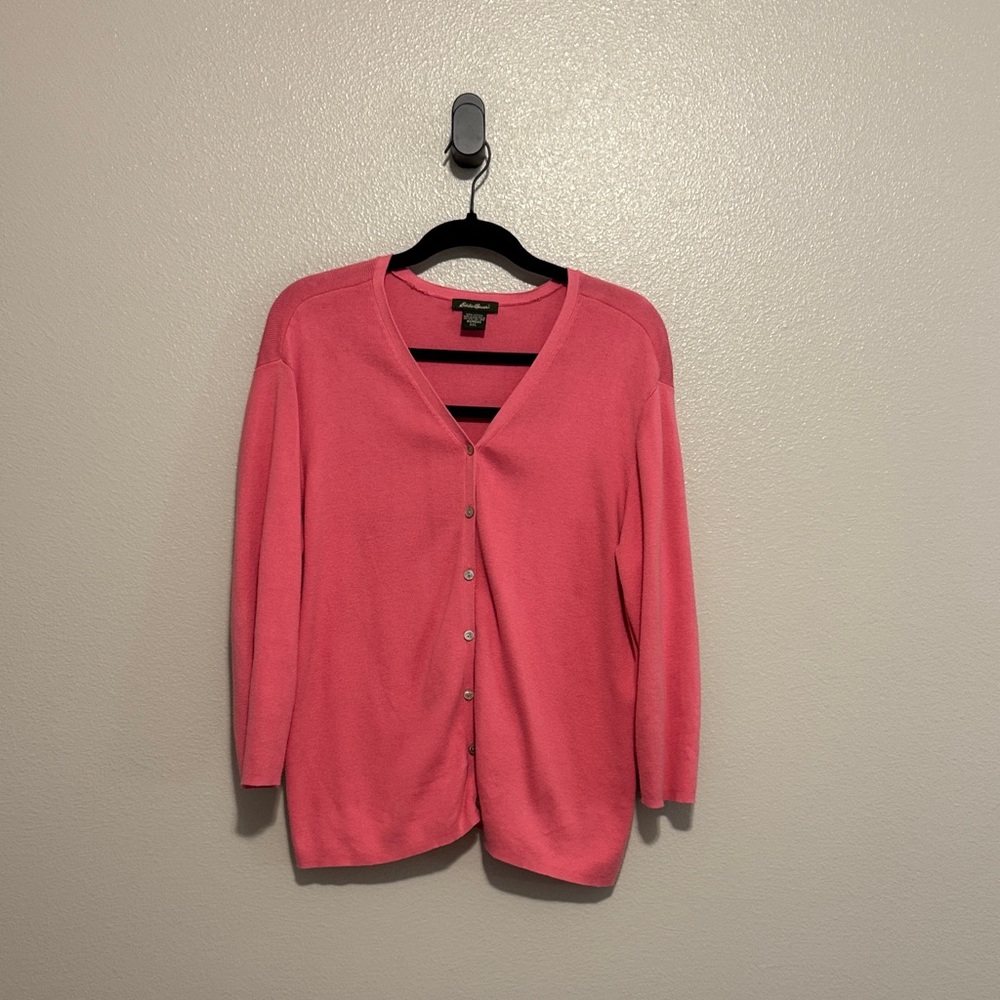 Women's Pink Cardigan Sweater